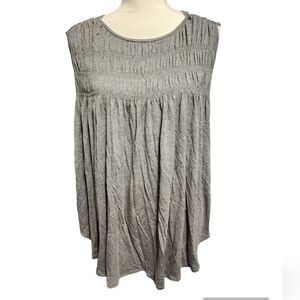 Allie‎ rose gray sleeveless top